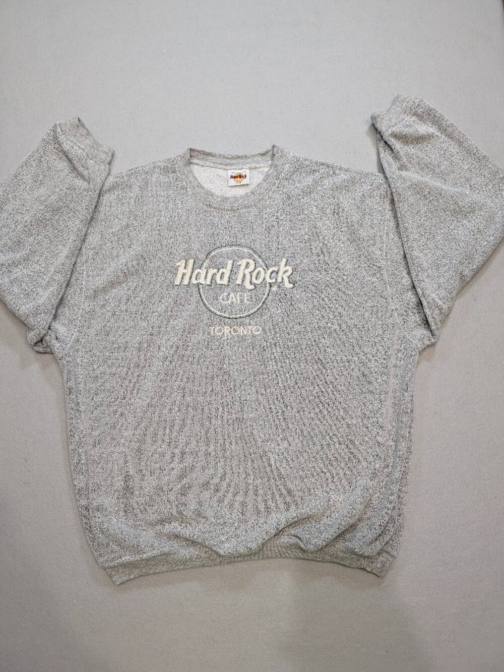 Vintage Hard Rock Cafe Toronto Gray Embroidered Crewneck Sweatshirt XL